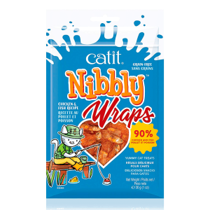 Catit Nibbly Wraps Pollo Pescado 30 g