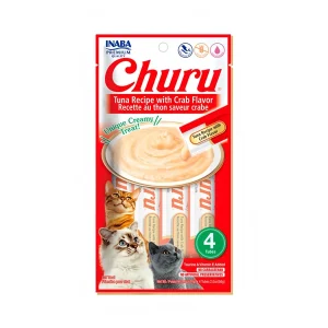 Churu cat tuna crab 4 tubes