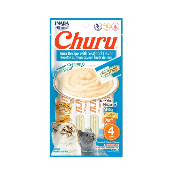 Churu cat tuna seafood 4 tubes