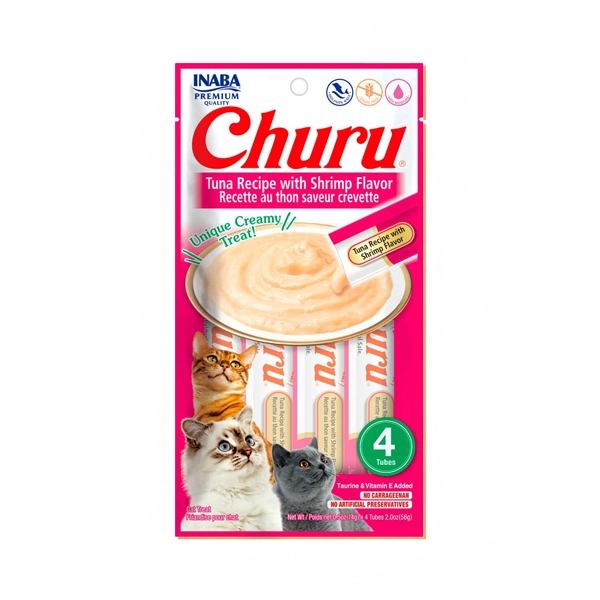 Churu cat tuna shrimp 4 tubes