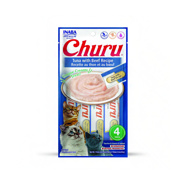 Churu gato atun con carne