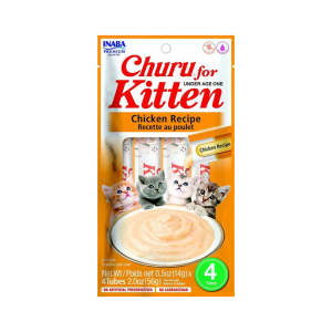 Churu,kitten chicken 4 tubes