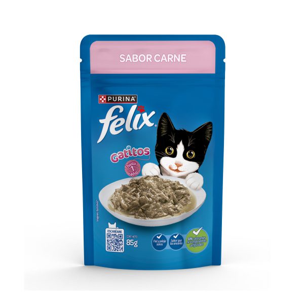 Feliz - Pouch Classic Gatitos con carne 85 g